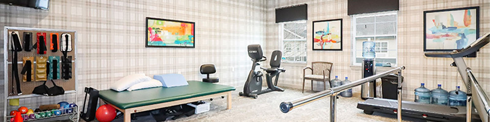 Exercise gym for senior at the Traditions at Hunter Station community